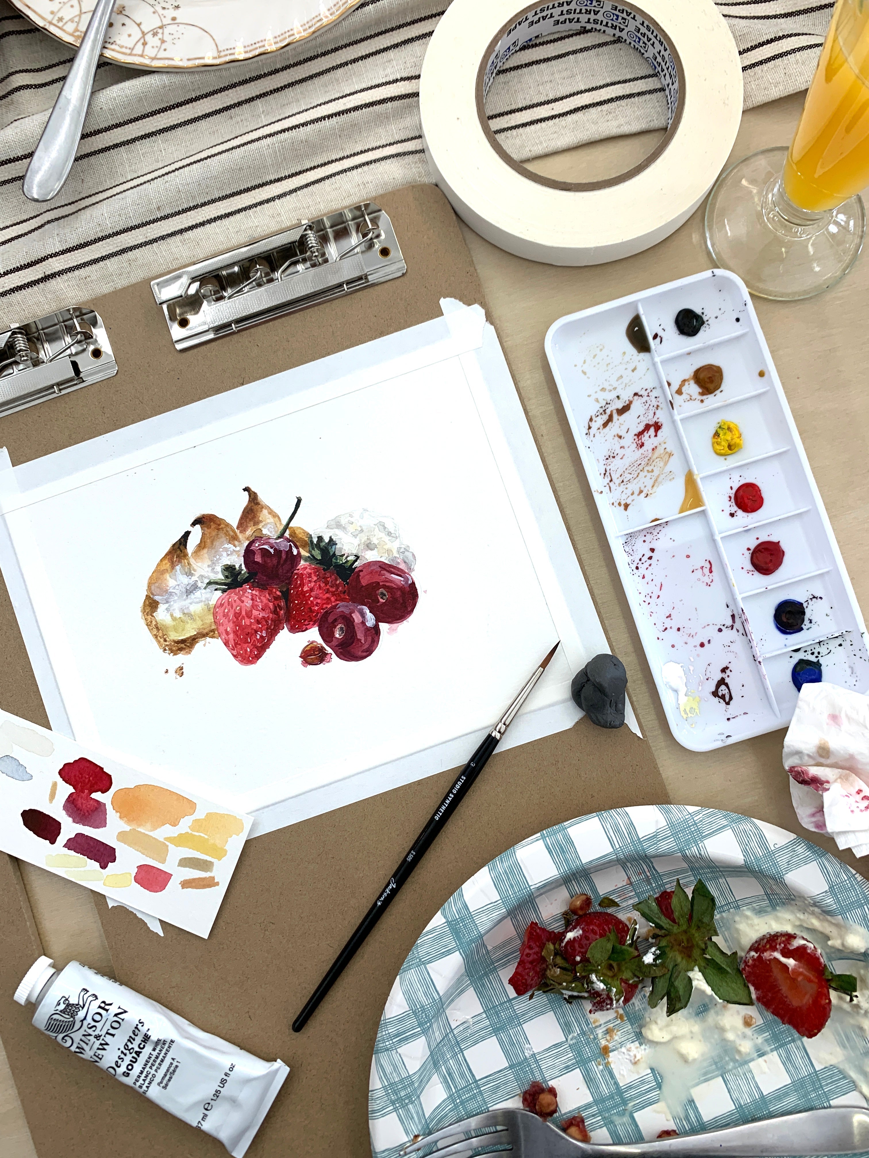 MAY 12th IN-PERSON - Mother's Day Watercolor Brunch Still Life with Annie Brown