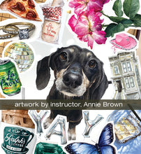 Load image into Gallery viewer, APR 10th, 17th, &amp; 24th, IN-PERSON - Paint Like Annie: A Watercolor Bootcamp with Annie Brown