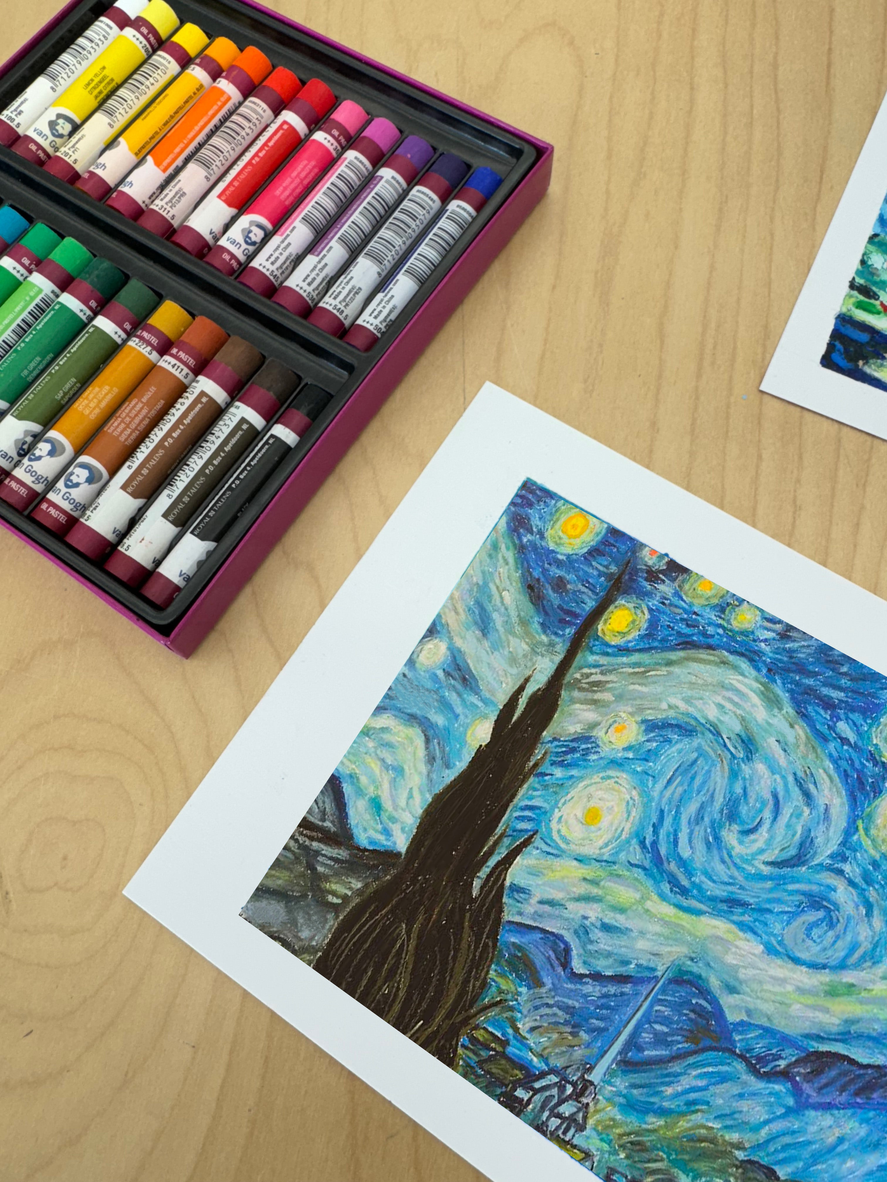 MAY 4th IN-PERSON -  Vincent van Gogh Inspired Oil Pastel Painting with Kirsten Israel