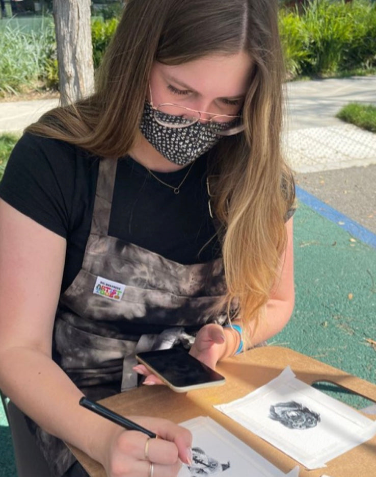 MAY 9th IN-PERSON - Monotone Watercolor Pencil Pet Portraits with Annie Brown