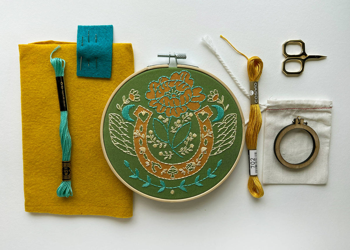 Lucky Embroidery Kit These Hands Makers Collective