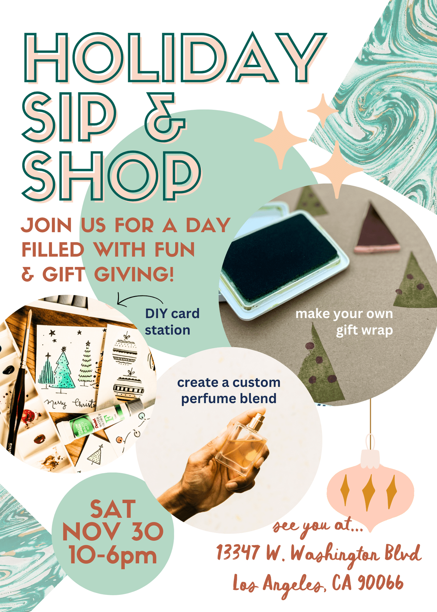 NOVEMBER 30th - HOLIDAY SIP & SHOP - These Hands Makers Collective