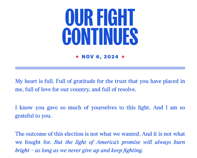 Our Fight Continues