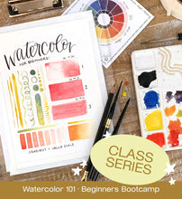 Load image into Gallery viewer, JAN 8th, 15th, &amp; 22nd, IN-PERSON -  Watercolor 101: Beginners Bootcamp with Annie Brown