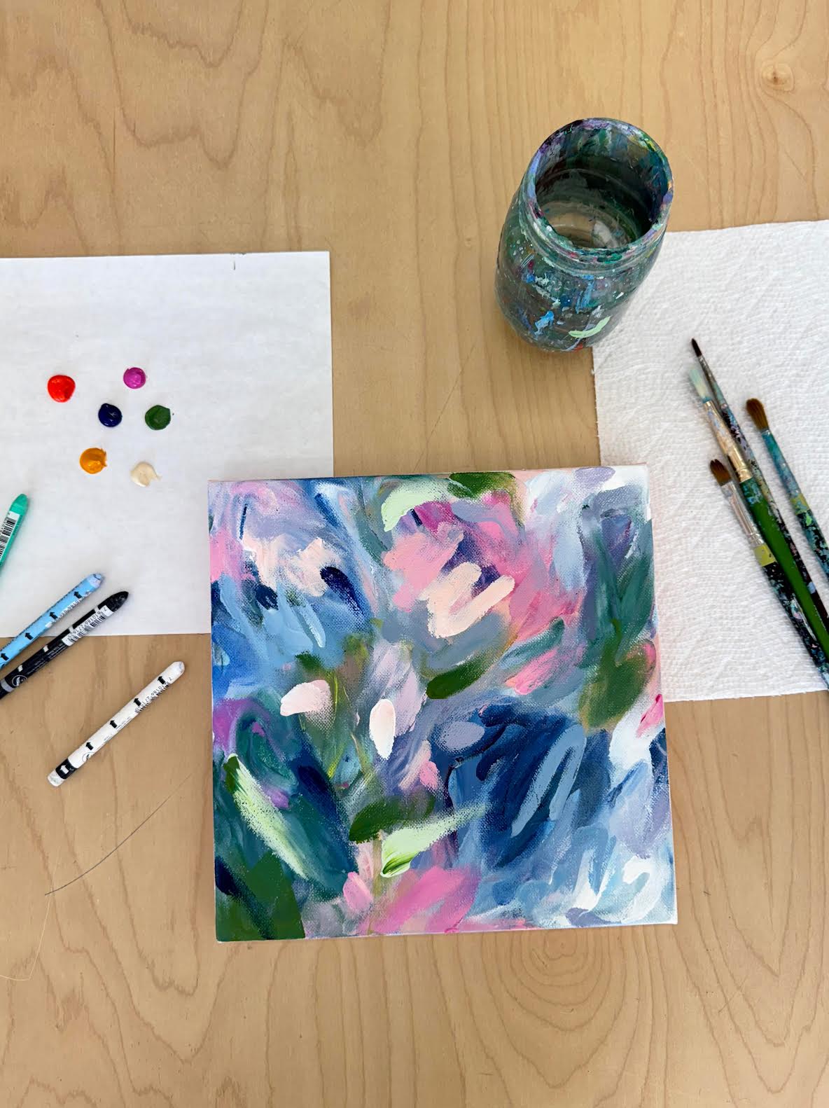 MAR 14th IN-PERSON - Abstract Acrylic Finger Painting with Kirsten Israel