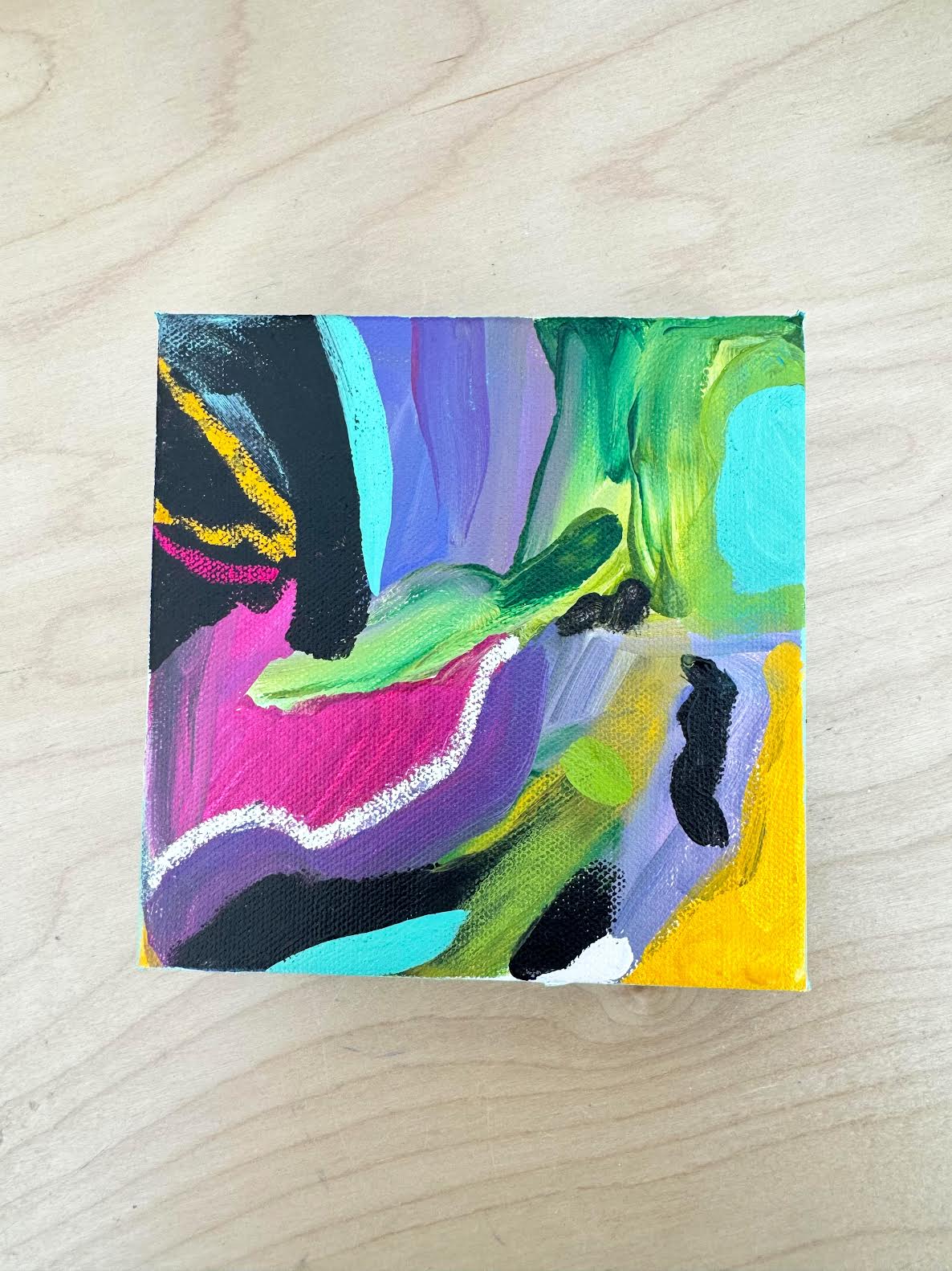 JAN 26th IN-PERSON - Abstract Acrylic Finger Painting with Kirsten Isr –  These Hands Makers Collective