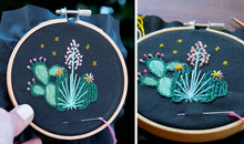 Load image into Gallery viewer, Holiday Decor: Cactus DIY Embroidered Christmas Ornament Kit
