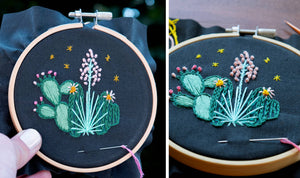 Holiday Decor: Cactus DIY Embroidered Christmas Ornament Kit