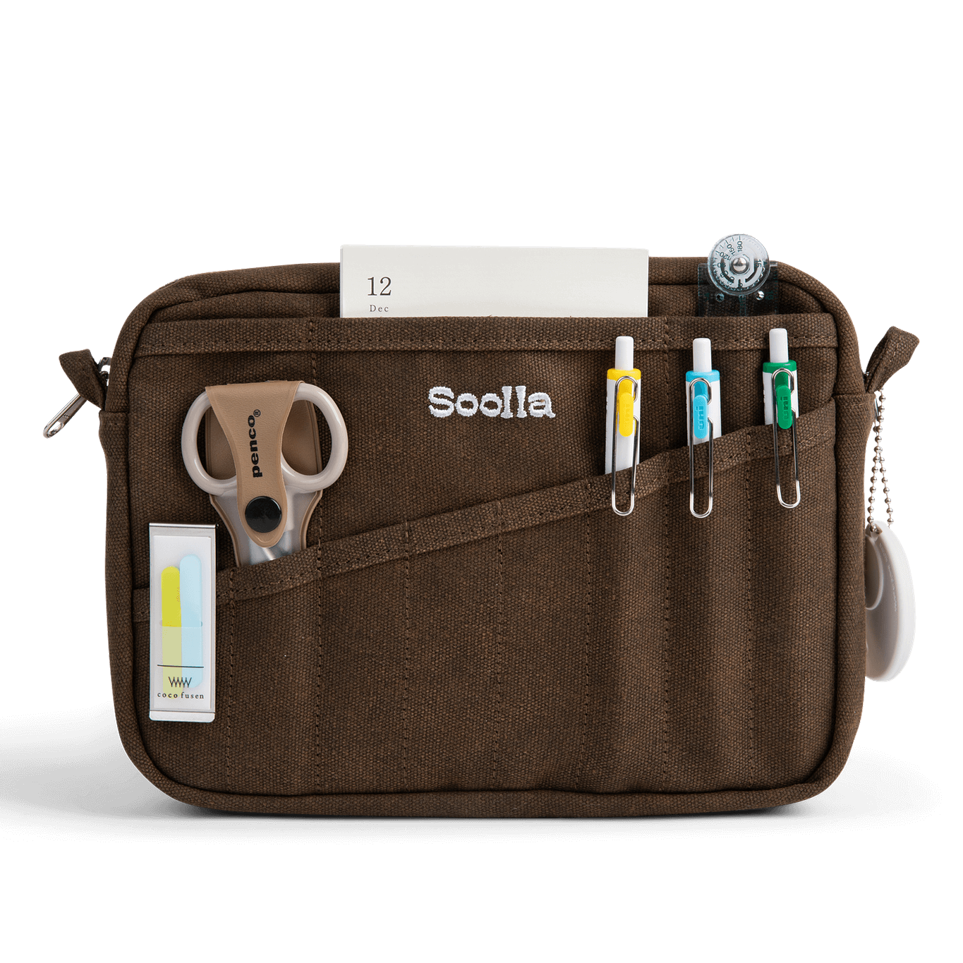 Soolla® Studio Pouch, Coffee Bean (Stationery Pouch)