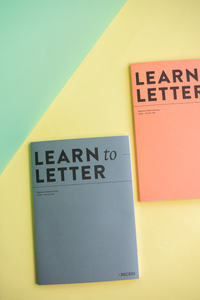 Learn To Letter Notebook: Charcoal