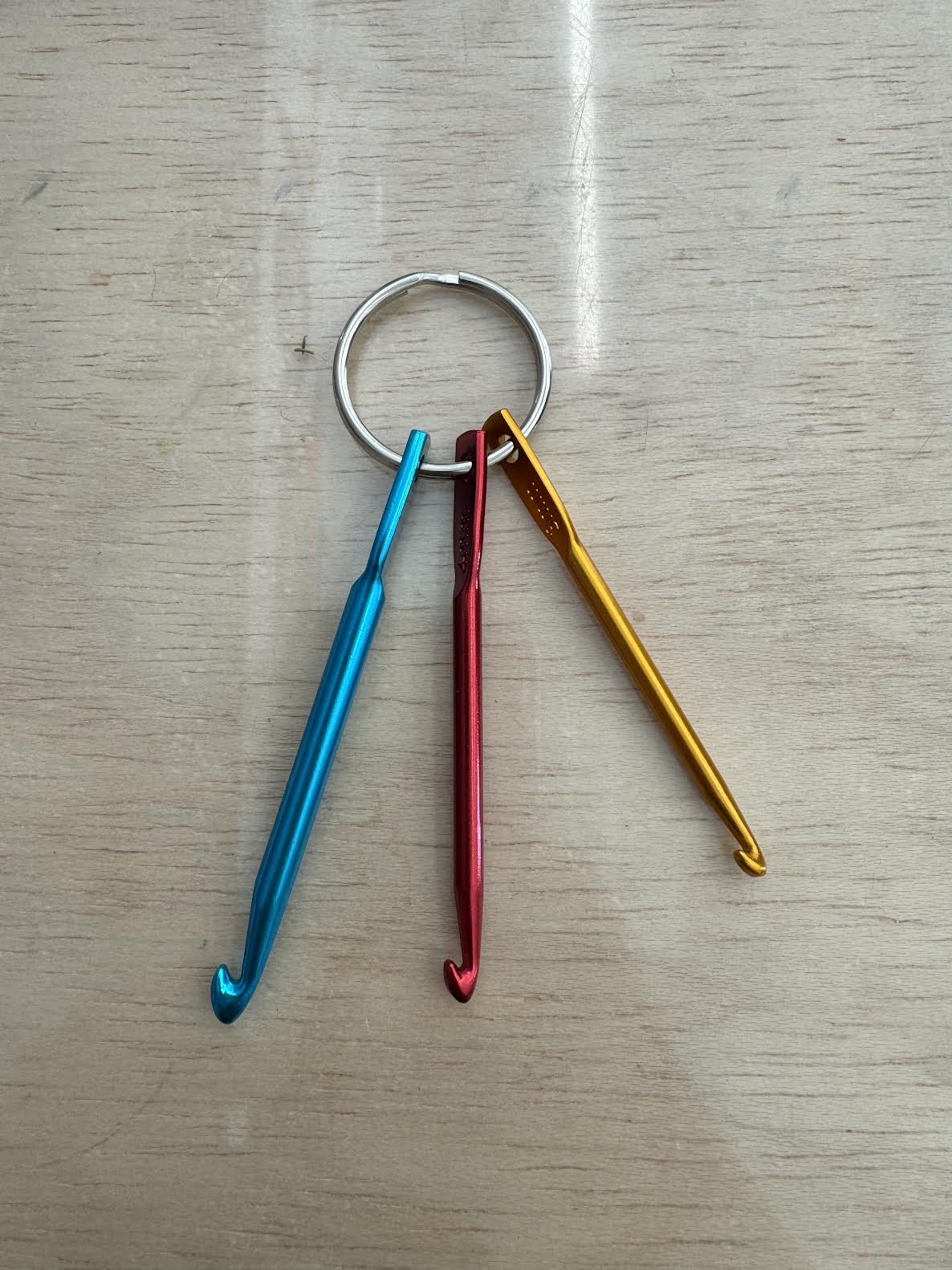 Crochet Hook Keychain (Set of 3)