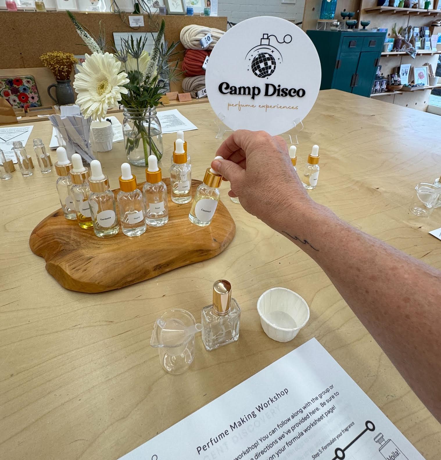 MAY 11th IN-PERSON - Blends & Blooms: Perfume Making & More! with Camp Disco (CHOOSE TIME SLOT)