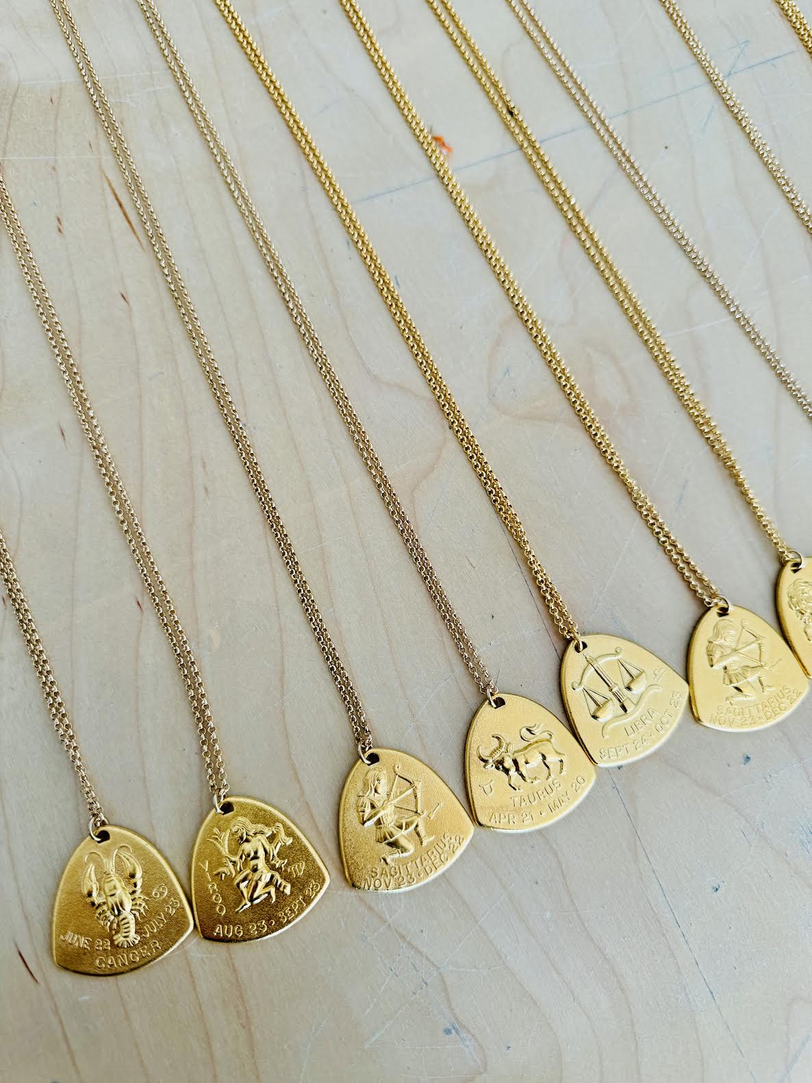 Brass Zodiac Necklace