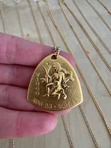 Brass Zodiac Necklace