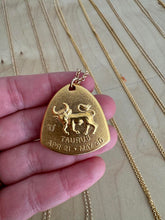 Load image into Gallery viewer, Brass Zodiac Necklace