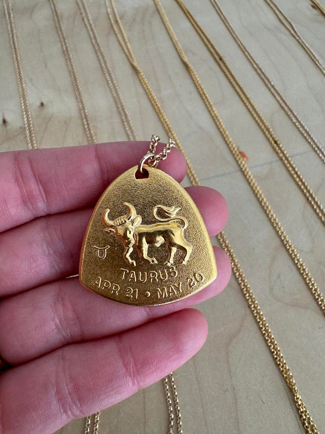 Brass Zodiac Necklace