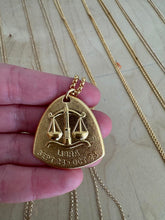 Load image into Gallery viewer, Brass Zodiac Necklace