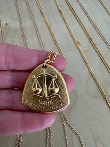 Brass Zodiac Necklace