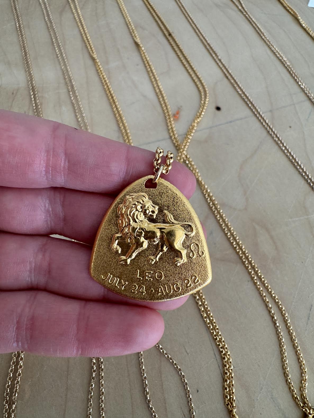 Brass Zodiac Necklace