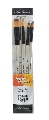 Simply Simmons Pure Spring Watercolor Brush Set of 5