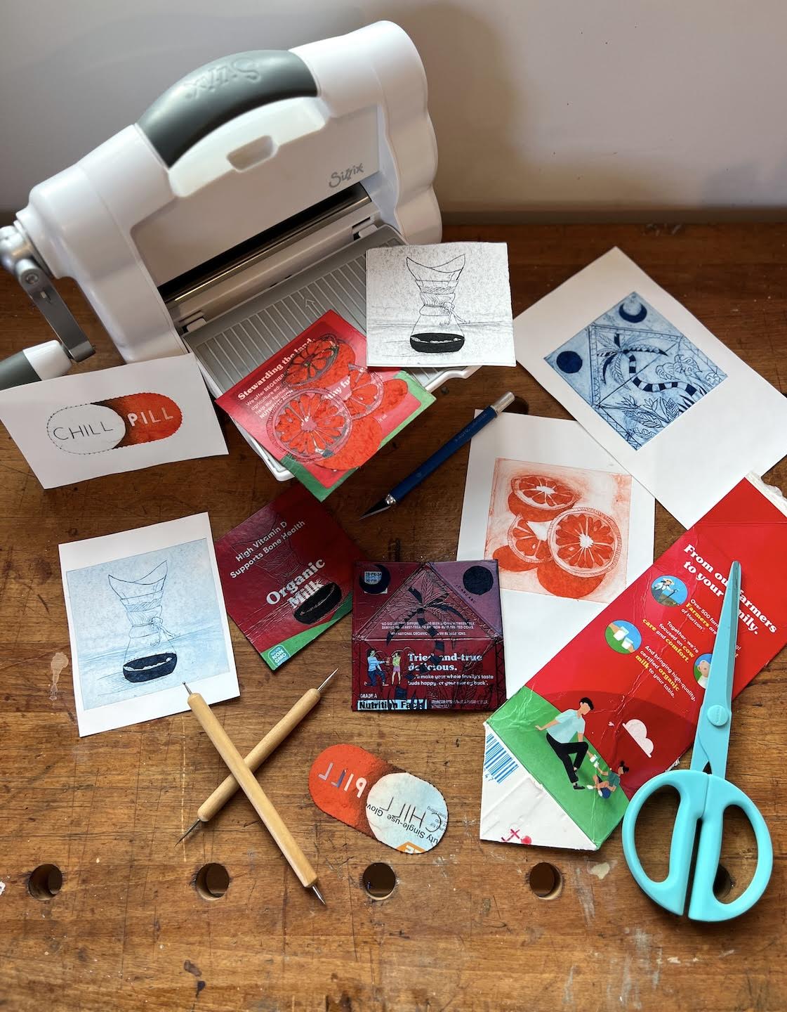 MAR 29th IN-PERSON - Tetrapak Printmaking: Turn Trash into Art with Stavisky Studio