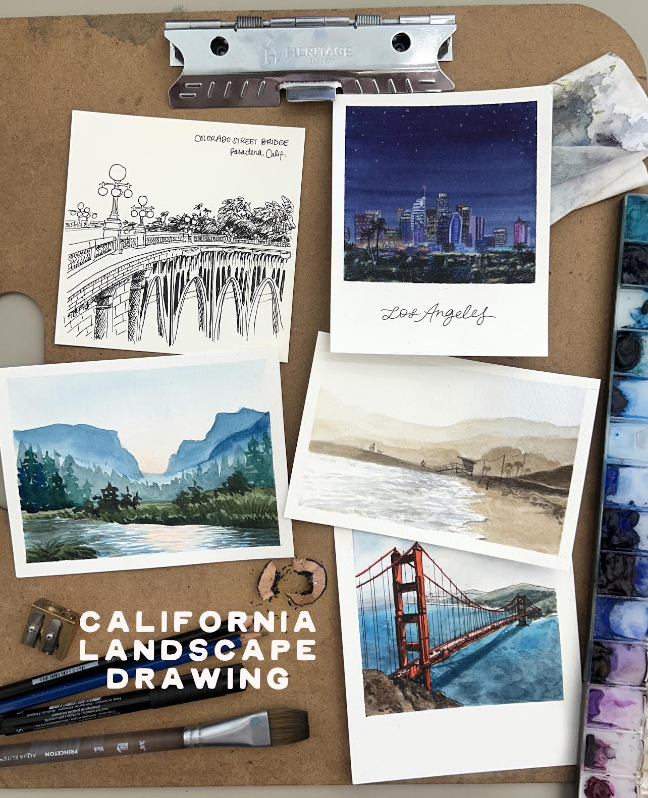 FEB 20th IN-PERSON - California Landscape Drawing: a Wildfire Fundraiser with Annie Brown