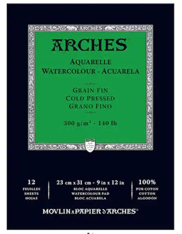 Arches 140lb. 9x12