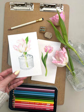 Load image into Gallery viewer, FEB 3rd IN-PERSON - Bud Vase Still Lifes with Colored Pencil with Annie Brown