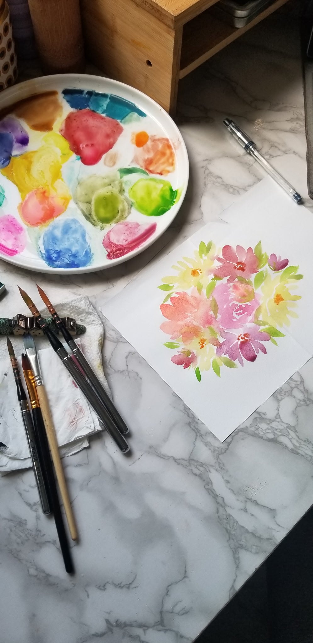 OCT 10th - Florals & Blooms: Beginner Watercolor Techniques