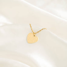 Load image into Gallery viewer, 18K Gold PVD Stainless Steel "Amour" Heart Charm: Gold / 15mm - These Hands Makers Collective