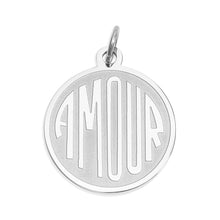 Load image into Gallery viewer, 18K Gold PVD Stainless Steel Round Amour Charm: Gold / 15mm - These Hands Makers Collective