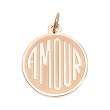 Load image into Gallery viewer, 18K Gold PVD Stainless Steel Round Amour Charm: Gold / 15mm - These Hands Makers Collective