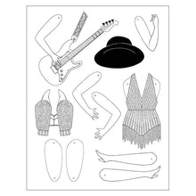 Load image into Gallery viewer, TAYLOR SWIFT COLORING PAPER DOLL SET