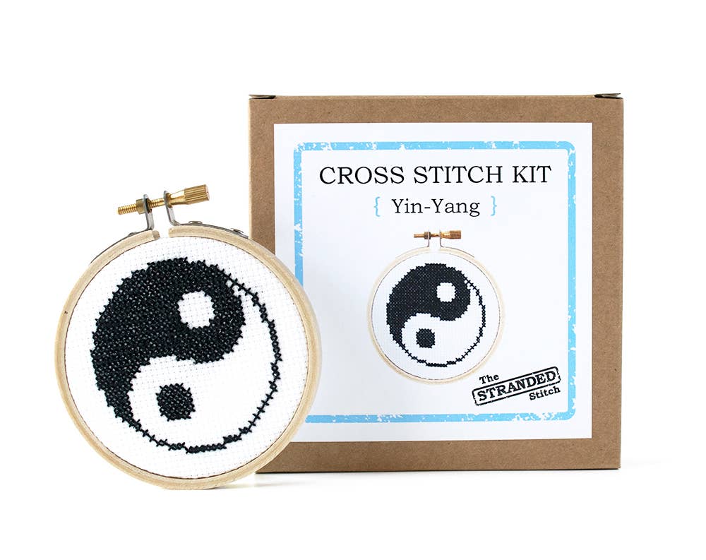 Yin-Yang DIY Mini Cross Stitch Kit