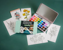 Load image into Gallery viewer, Wildflower Meadow watercolor painting kit