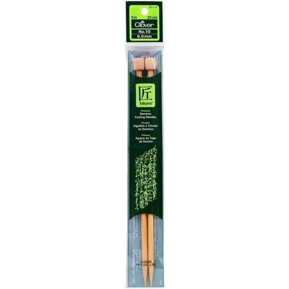 Bamboo Knitting Needles by Clover (Size 9)