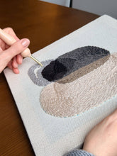 Load image into Gallery viewer, "Pebbles" - Beginner Punch Needle Kit - Wall Art: Grove