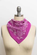 Load image into Gallery viewer, Paisley Floral Patterned Bandana: Beige