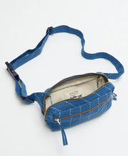Load image into Gallery viewer, Kantha Crossbody Belt Bag: Bone