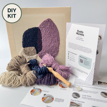 Load image into Gallery viewer, "Pebbles" - Beginner Punch Needle Kit - Wall Art: Grove