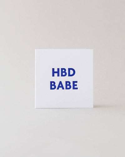 HBD Babe Mini Card