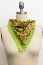 Load image into Gallery viewer, Paisley Floral Patterned Bandana: Beige