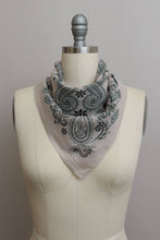 Load image into Gallery viewer, Paisley Floral Patterned Bandana: Beige