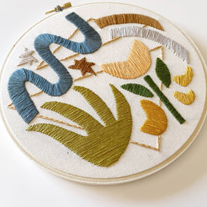 Desert Flow Embroidery Kit with Supplies