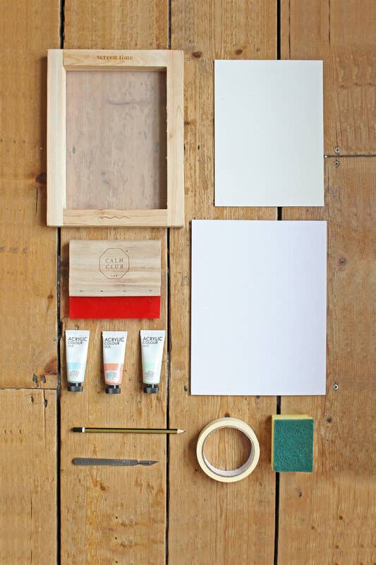 Calm Club DIY Screen Printing Kit