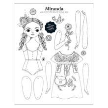 Load image into Gallery viewer, MIRANDA PAPER DOLL COLORING SHEET