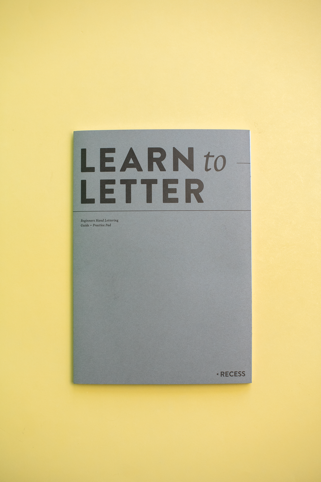 Learn To Letter Notebook: Charcoal