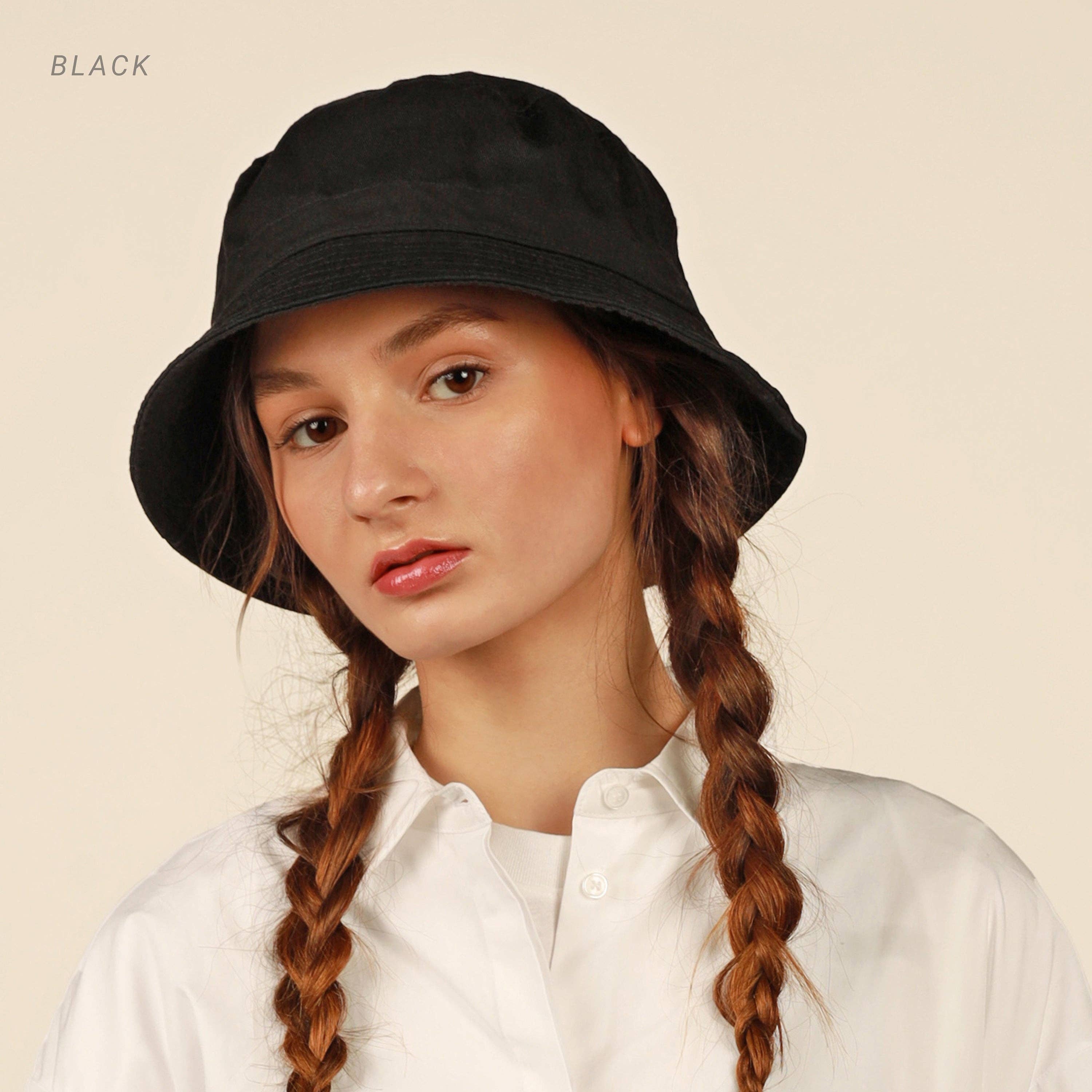 CHOK.LIDS Canvas Bucket Hat: Midnight