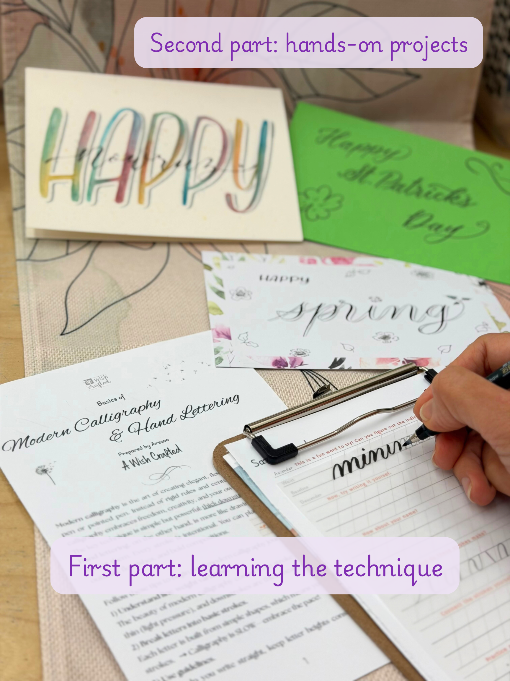 MAR 14th IN-PERSON - Calligraphy Club: Spring Card Edition