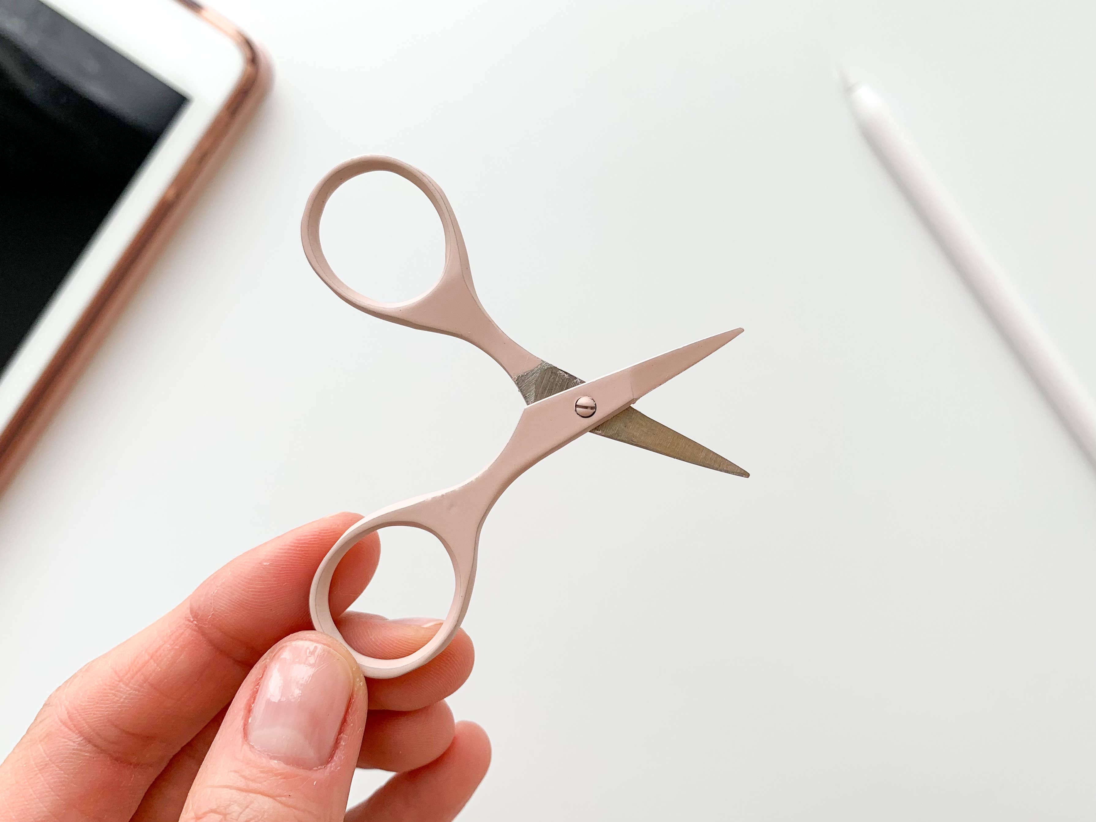 Small needlecraft scissors, tiny embroidery scissors: Rosewood